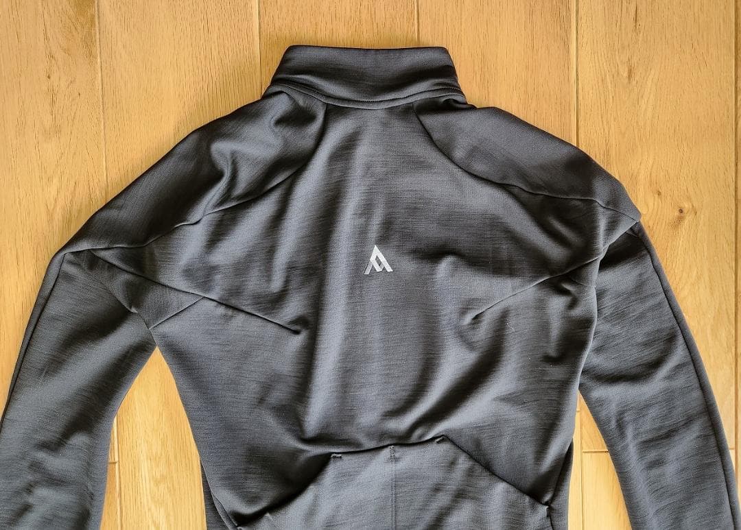 7mesh ウール混　長袖ジャージ　黒　XSサイズ