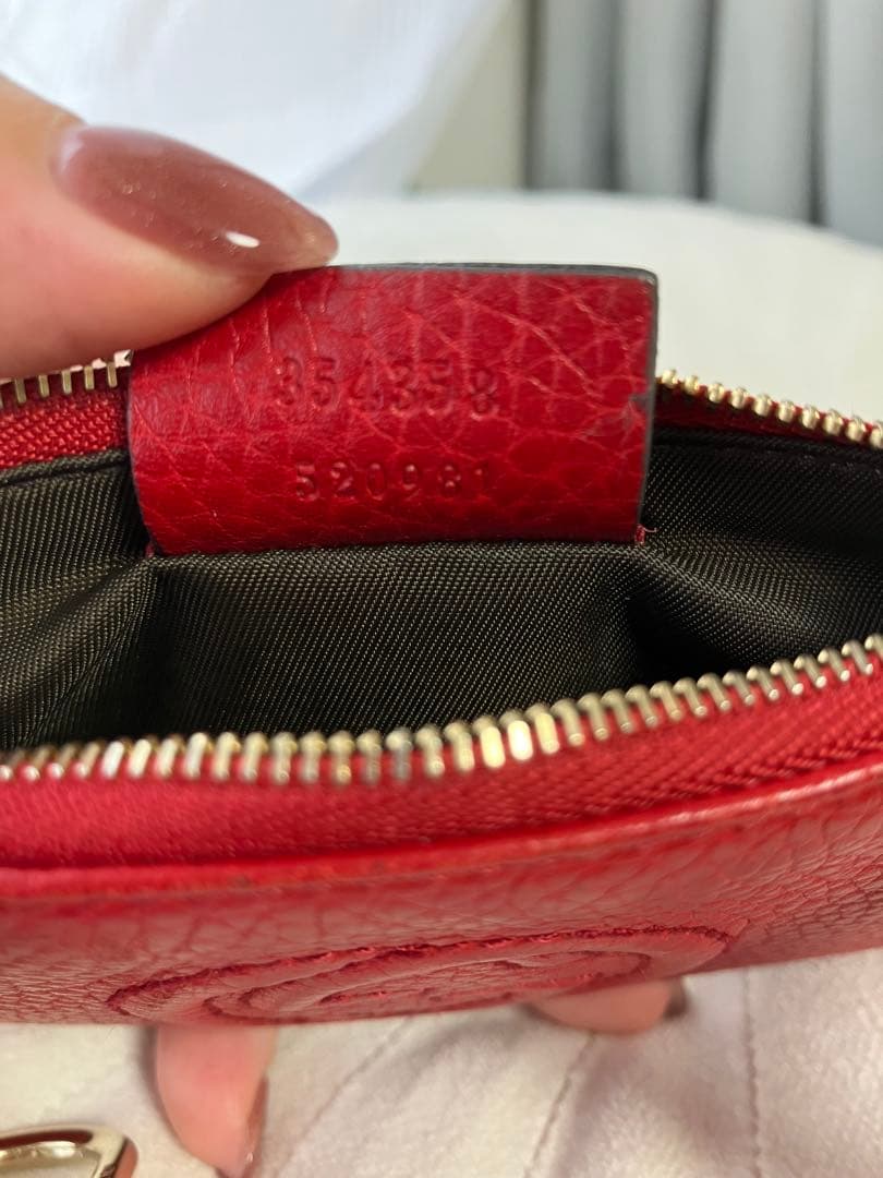 GUCCI グッチ キーケース ケース ソーホー インターロッキング 赤