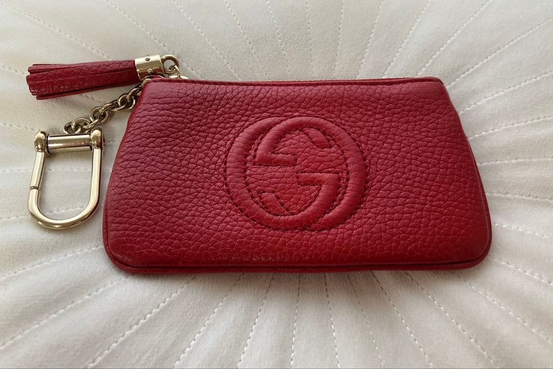 GUCCI グッチ キーケース ケース ソーホー インターロッキング 赤
