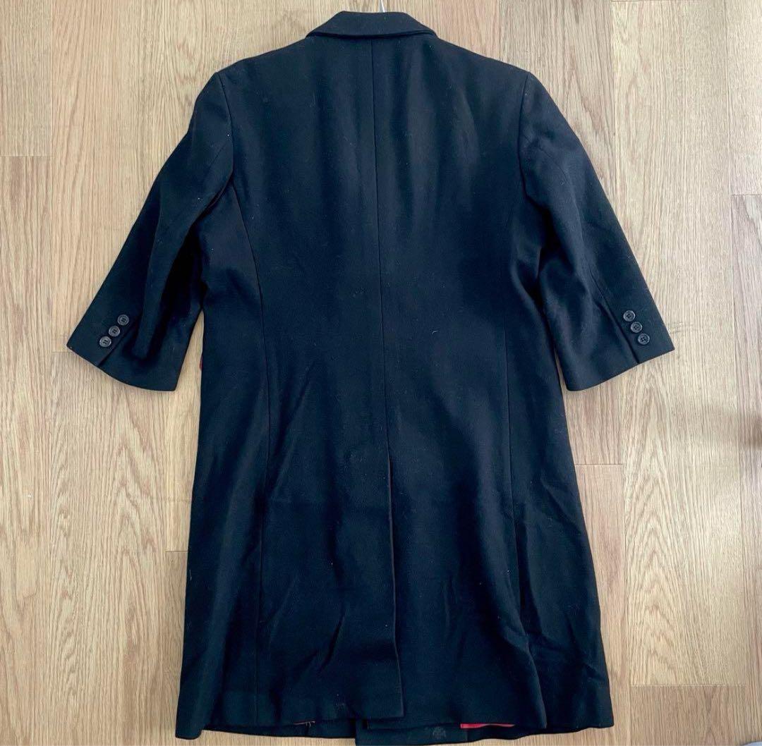 七分袖丈ダブルブレスト コート