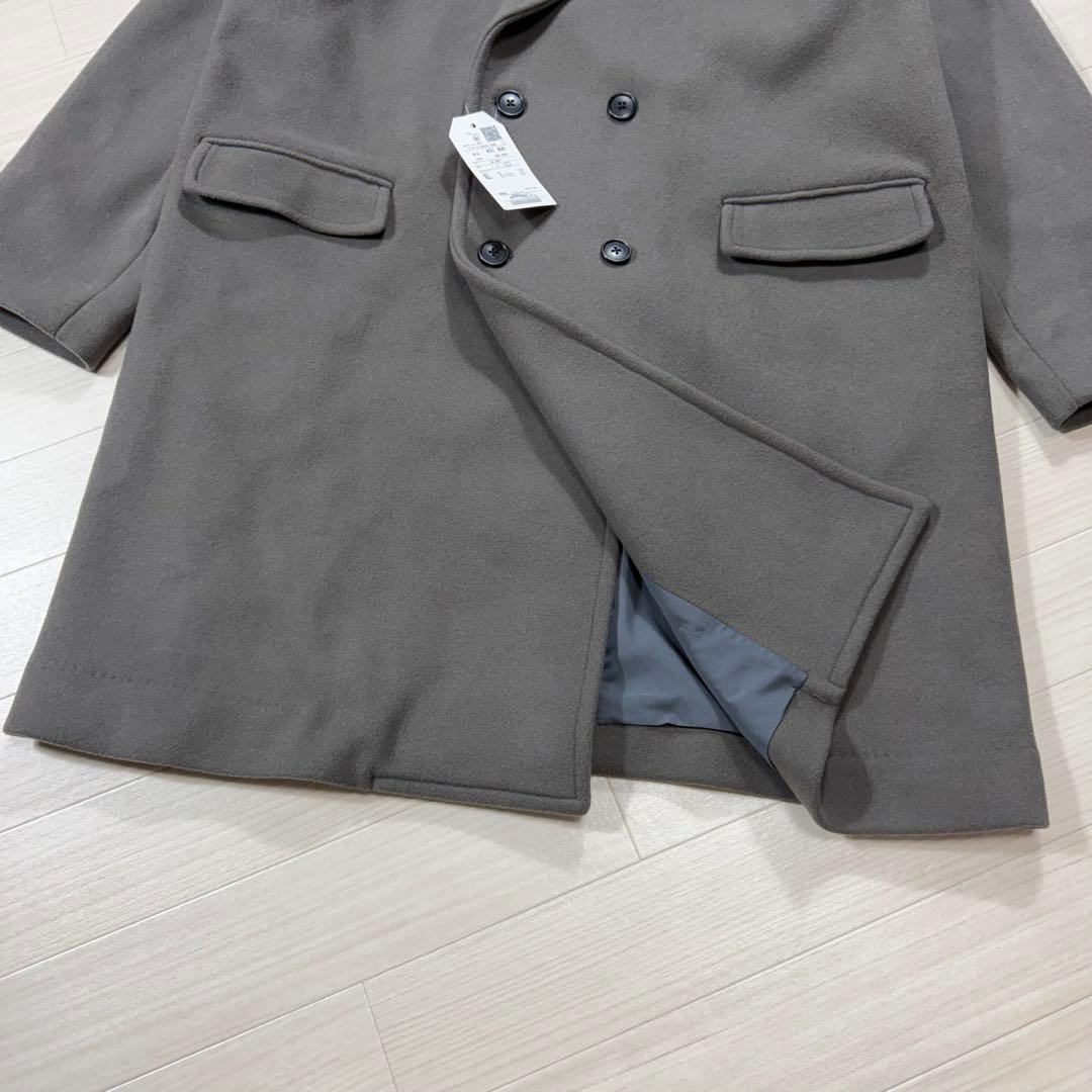 新品タグ付 SHIPSany XL ピュアウールメルトン ダブルチェスターコート