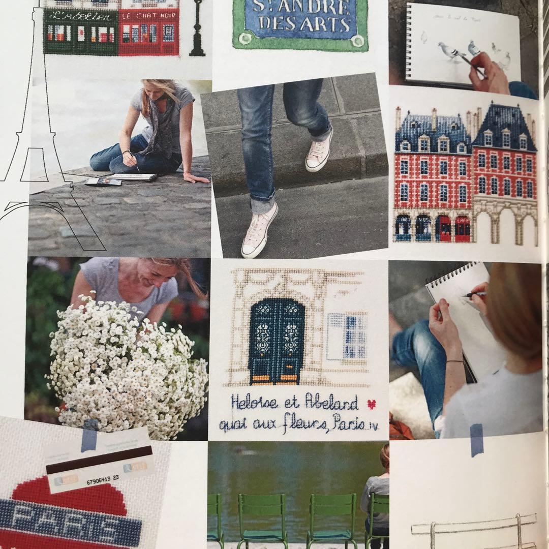 【値下げ】RUES DE PARIS クロスステッチ図案集 洋書 希少品 絶版