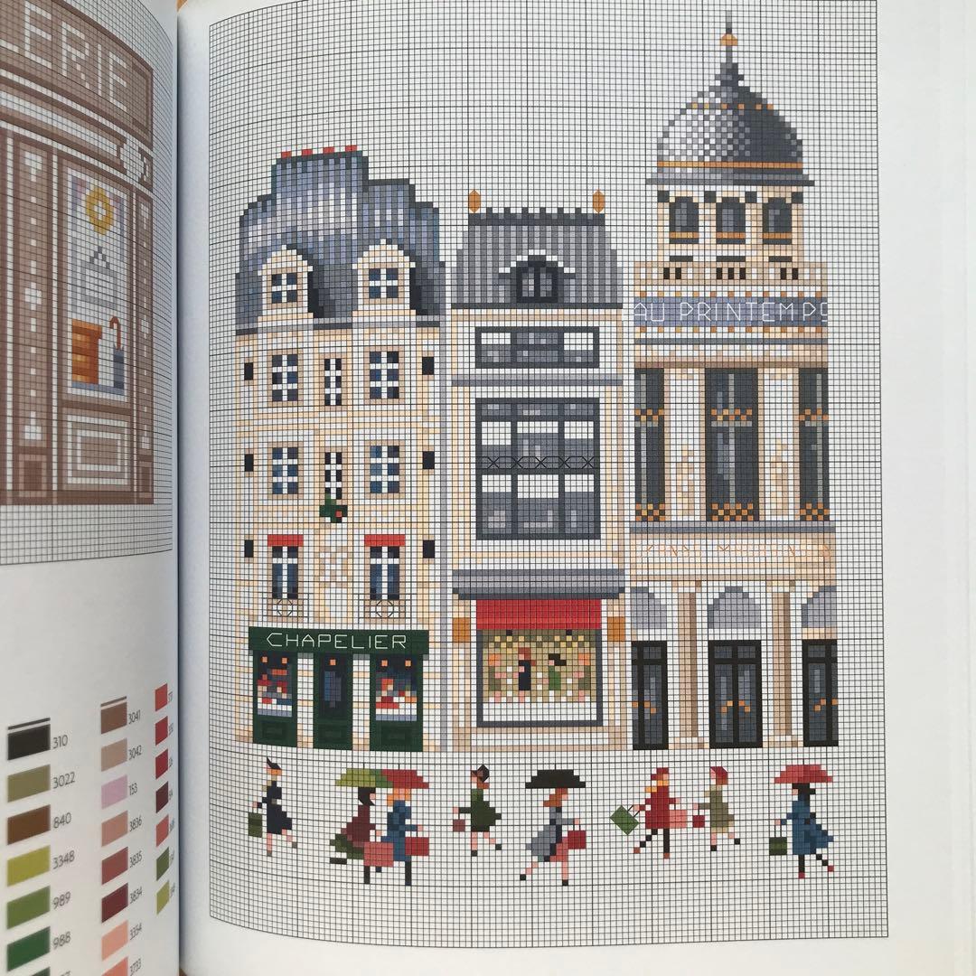 【値下げ】RUES DE PARIS クロスステッチ図案集 洋書 希少品 絶版