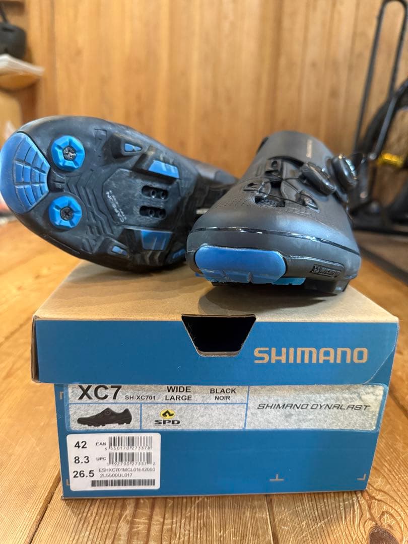 SHIMANO XC7 ワイド ブラック 42 26.5cm
