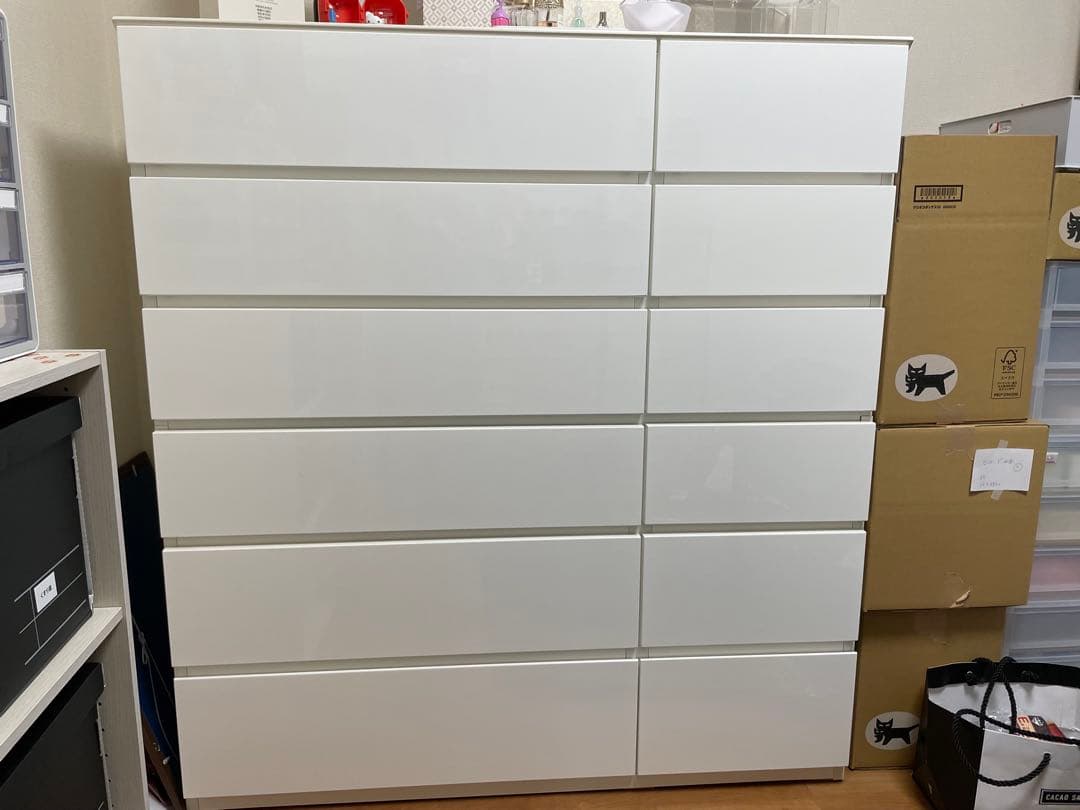 ニトリ ハイチェスト クエス 120-6HC 幅119cm 大容量収納 チェスト