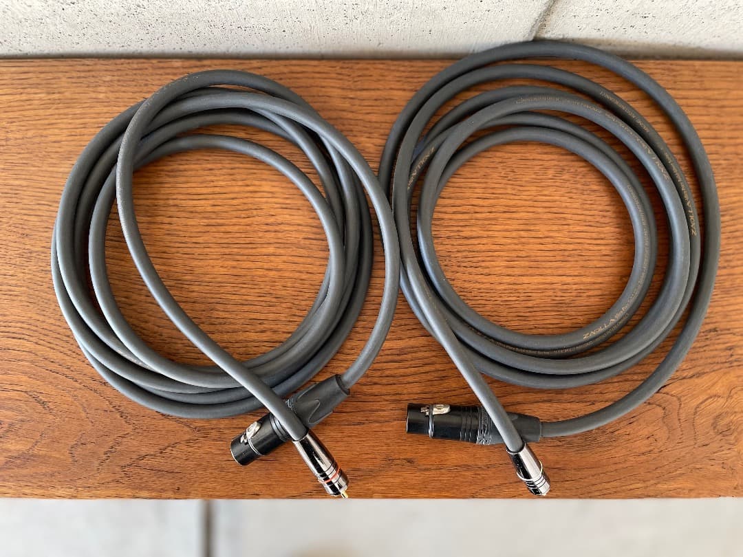 【ZAOLLA】XLR(メス)－RCA 3m (ペア) オーディオケーブル