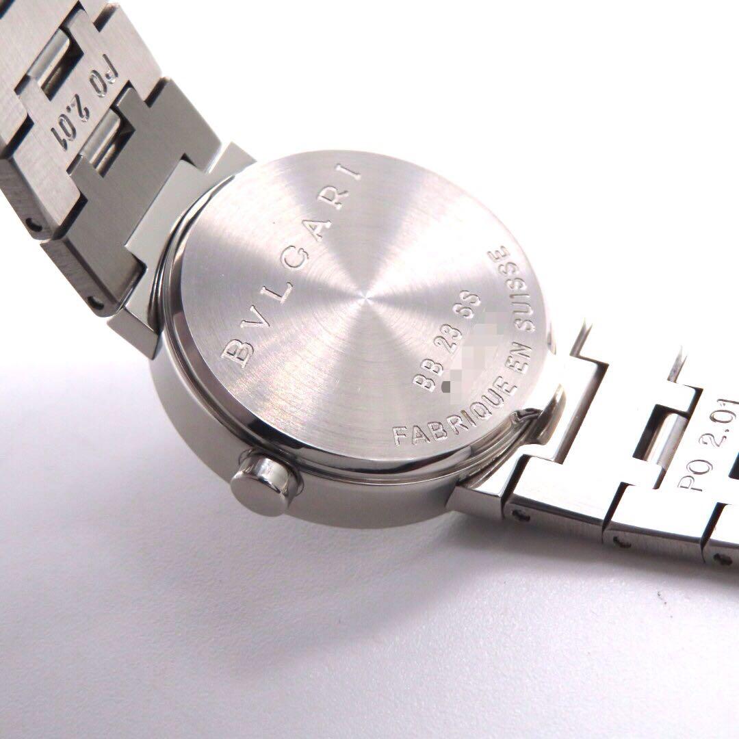 ☆極美品 BB23SS BVLGARI ブルガリ 時計 ブラック レディース