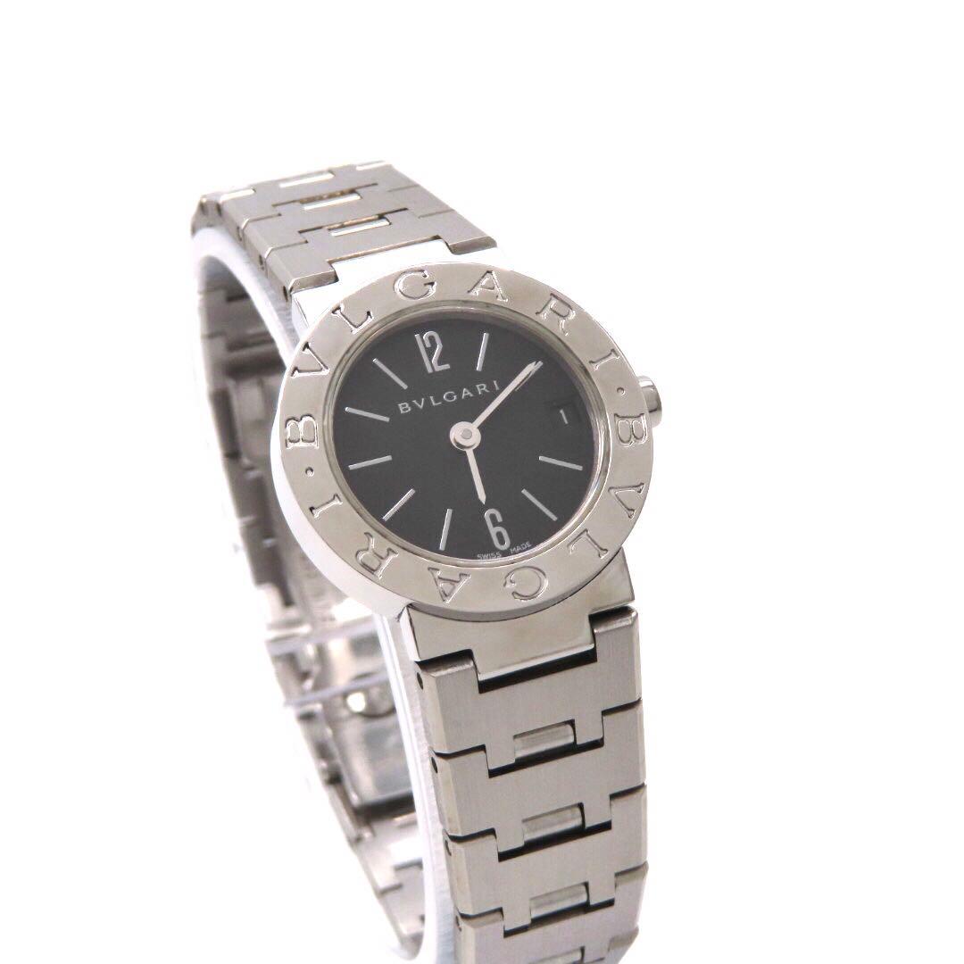 ☆極美品 BB23SS BVLGARI ブルガリ 時計 ブラック レディース