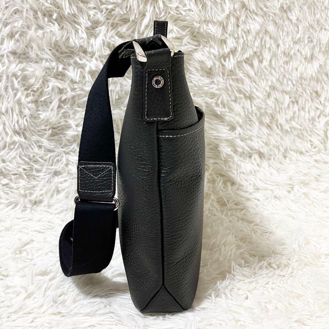 ✨極美品✨希少　WAKO 銀座和光 ショルダーバッグ シボ革 2way ブラック