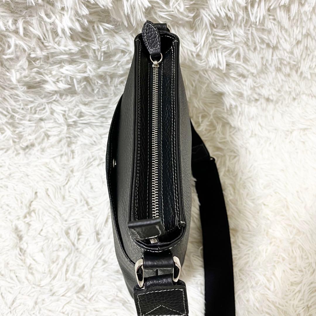 ✨極美品✨希少　WAKO 銀座和光 ショルダーバッグ シボ革 2way ブラック