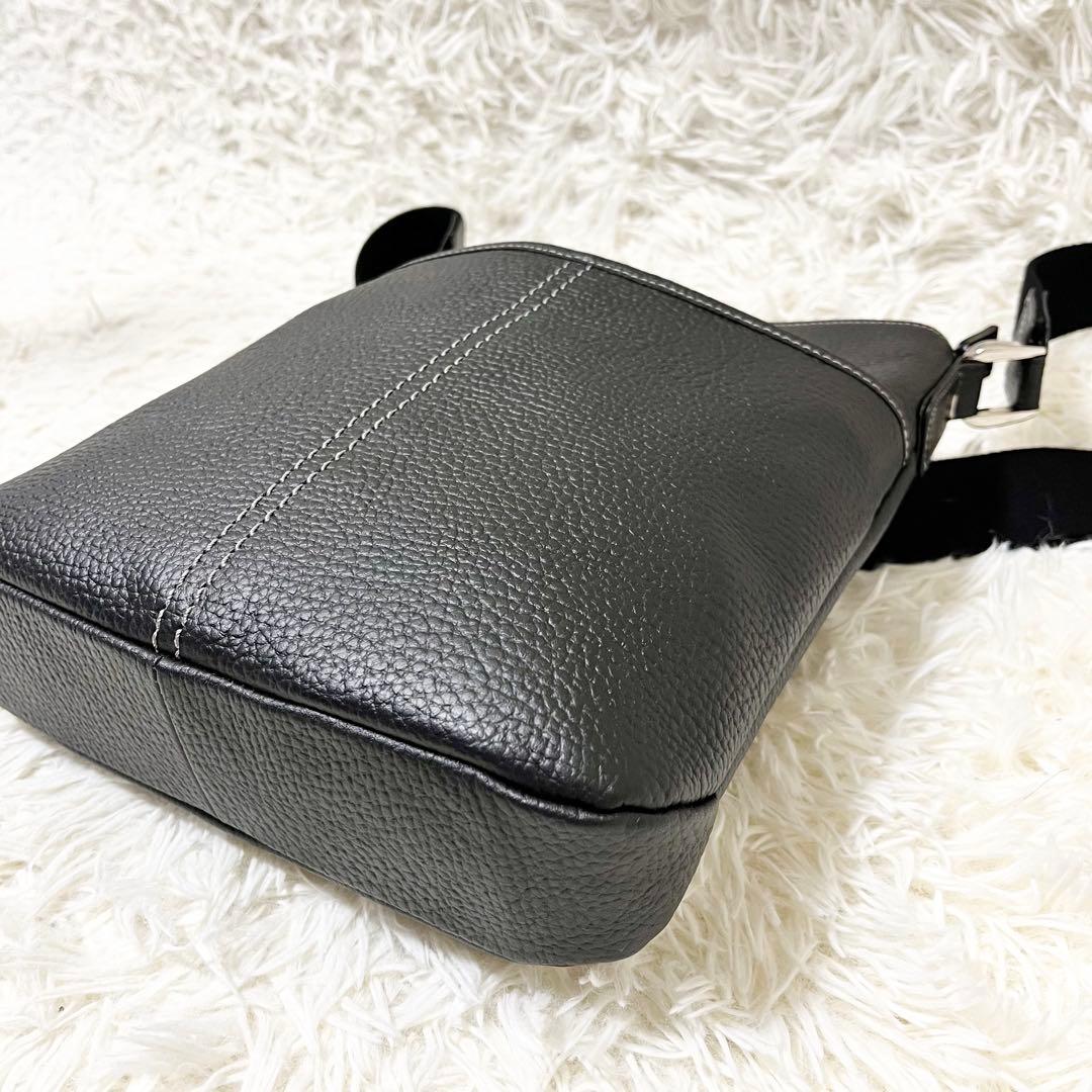 ✨極美品✨希少　WAKO 銀座和光 ショルダーバッグ シボ革 2way ブラック