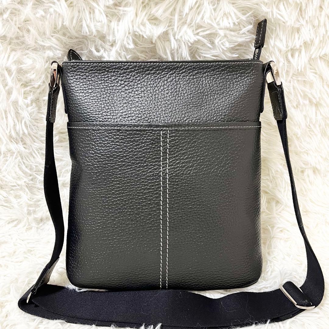 ✨極美品✨希少　WAKO 銀座和光 ショルダーバッグ シボ革 2way ブラック