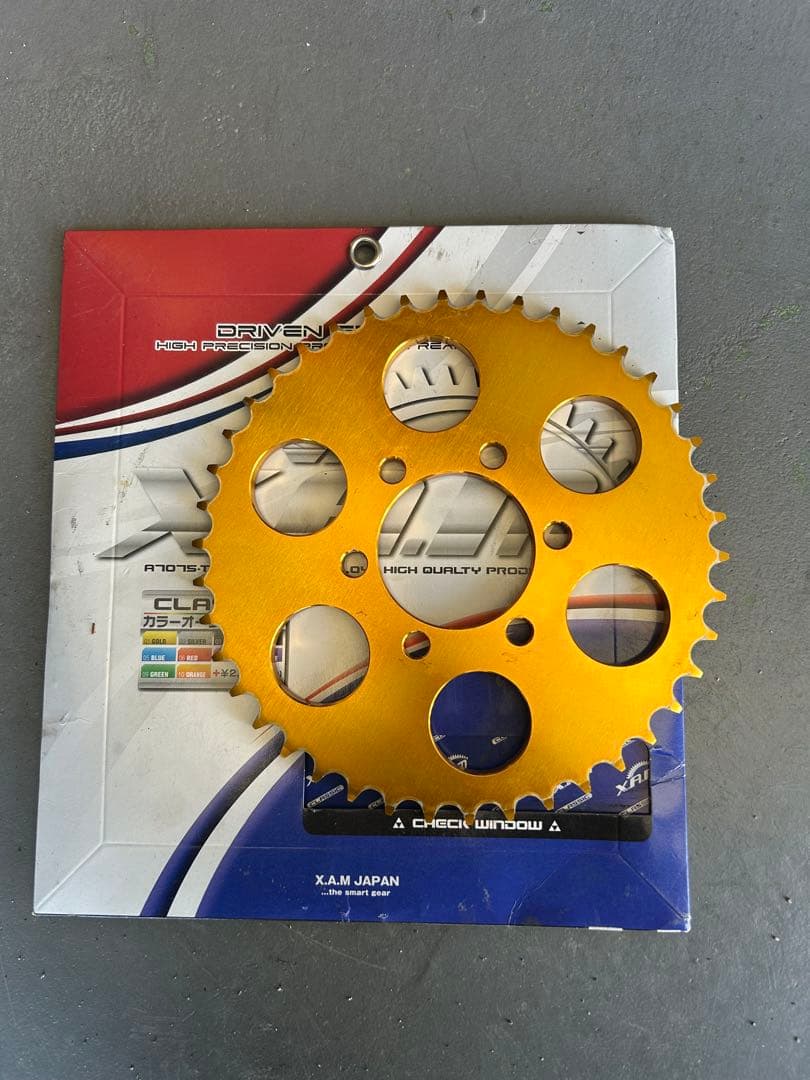 gt380　X.A.M ゴールド スプロケット