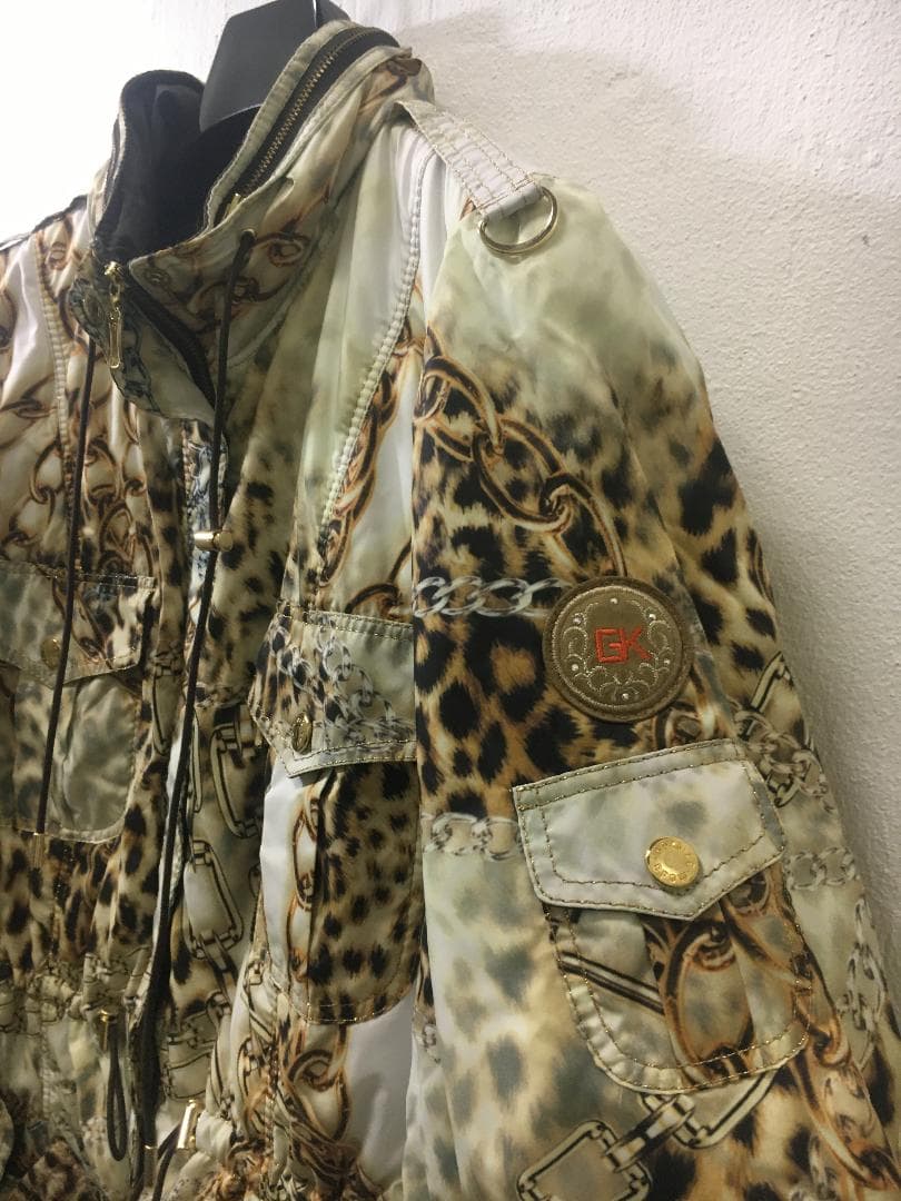 M)新品 伊太利屋 中綿コート ウインドブレーカー スプリングコート フード付