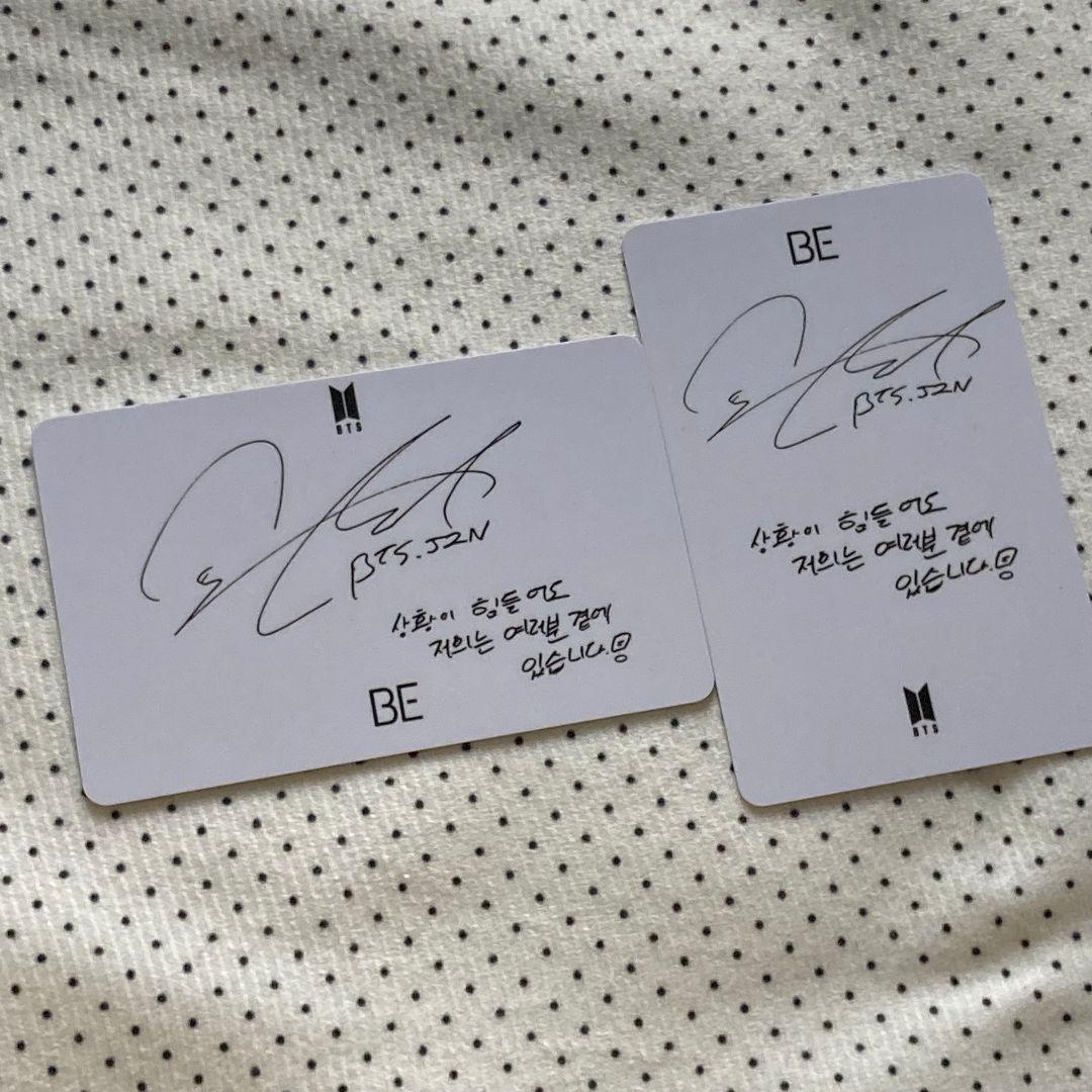 BTS 韓国 限定 BE 未公開 ジン JIN ラキドロ トレカ 2枚