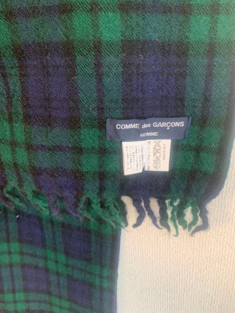 ほぼ未着用新品同様コムデギャルソンオムロングマフラー