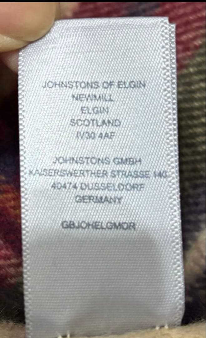 ジョンストンズ ストール 特注サイズ 50cm幅 ヘシアンドレススチュワート