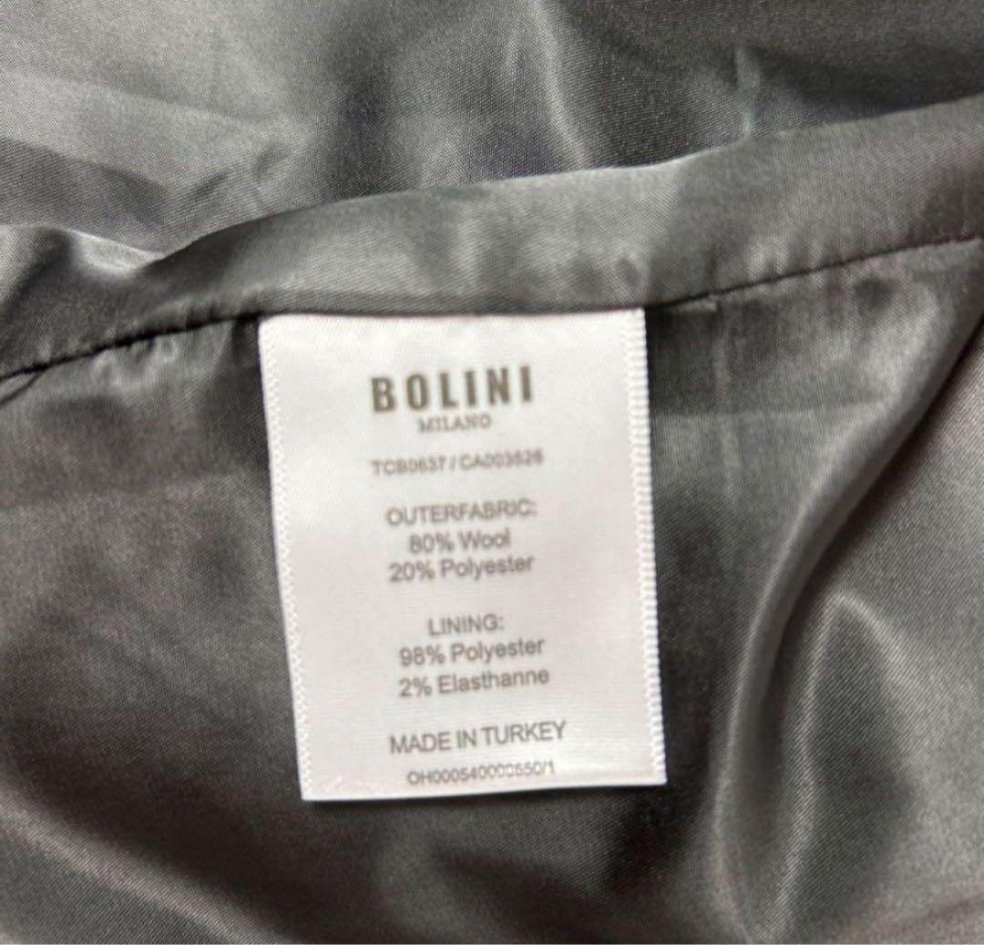 【新品タグ付・未使用】BOLINI 高級高品質ウールカシミヤチェスターコート M