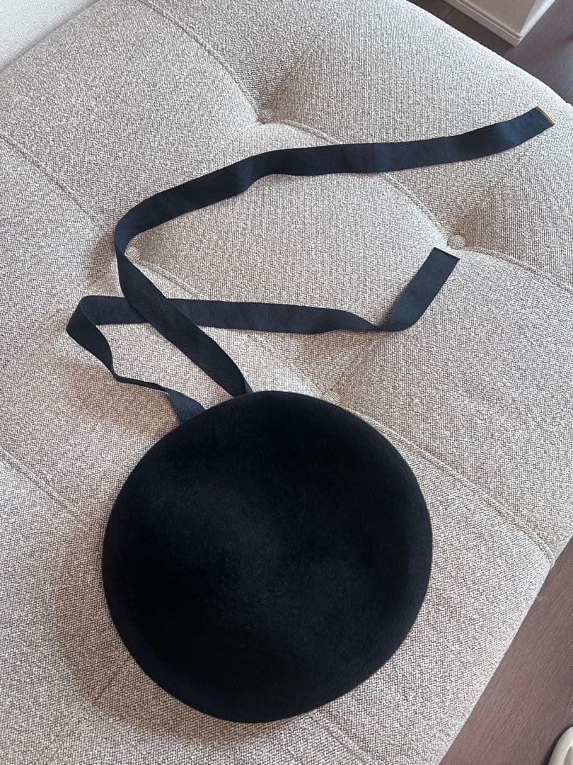 ブラックウールベレー帽