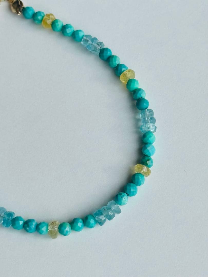 ユニドロブレスレット　ターコイズ