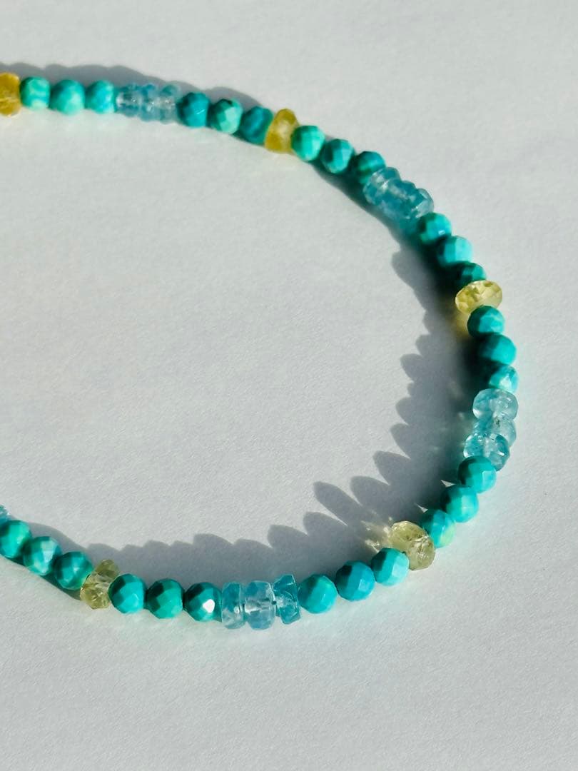 ユニドロブレスレット　ターコイズ