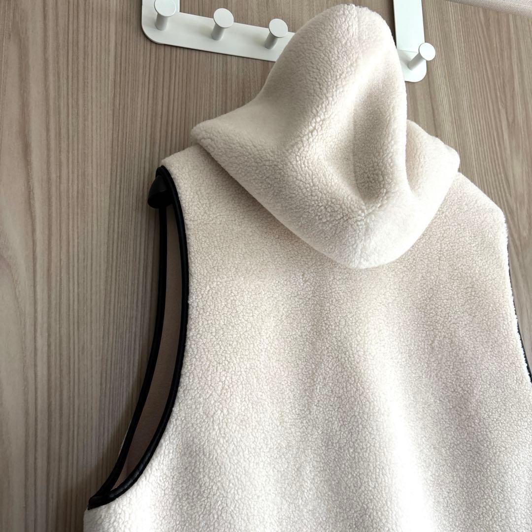 Risley リズレー バイカラーボアベスト