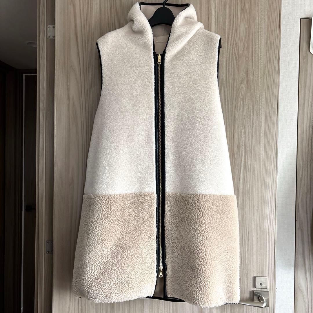 Risley リズレー バイカラーボアベスト