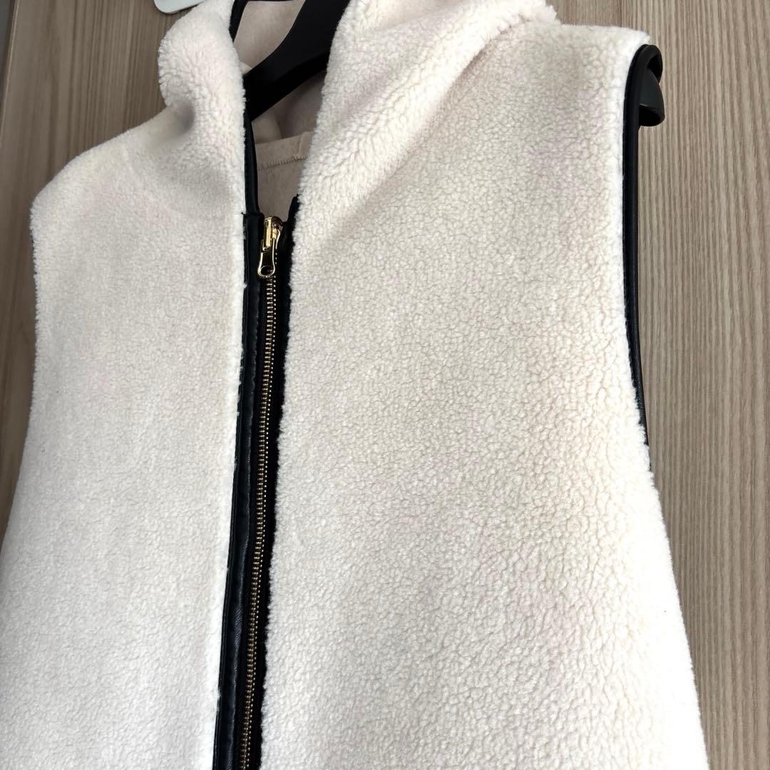 Risley リズレー バイカラーボアベスト