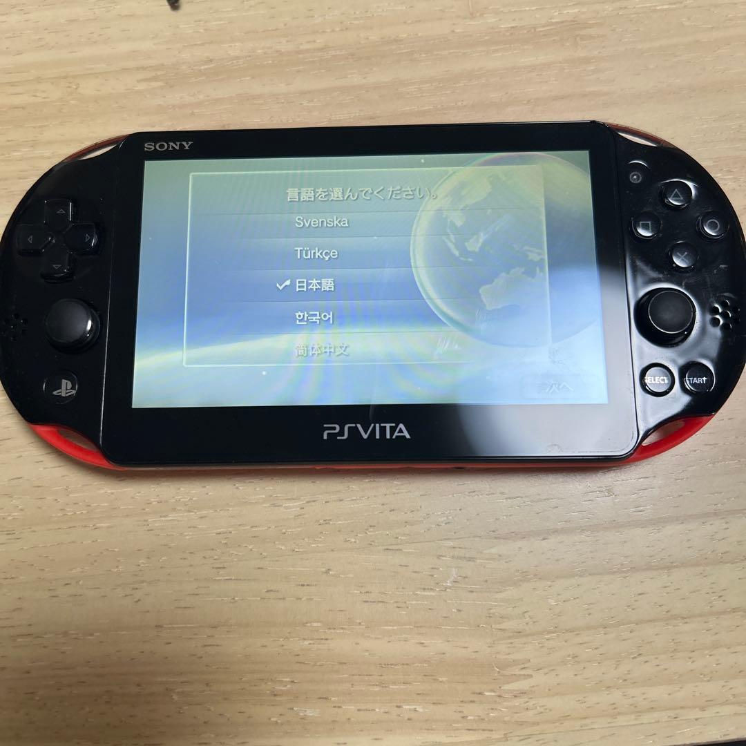 【動作確認済み】 PSVITA PCH-2000 RED/BLACK