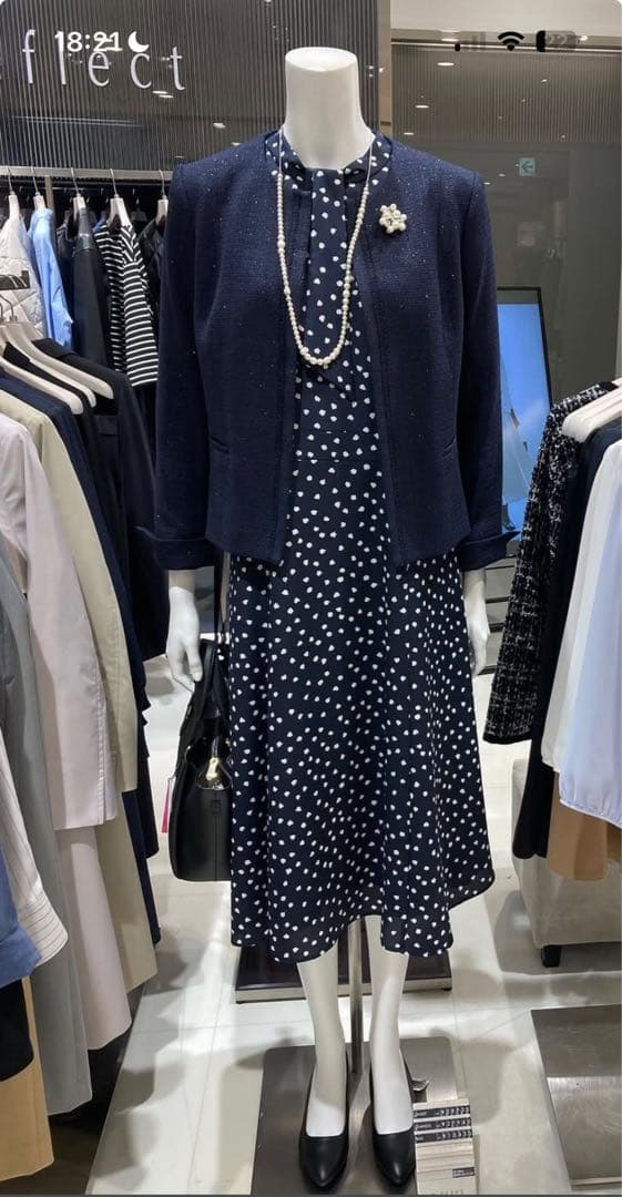 【新品　タグ付き】　リフレクト　ワンピース　L 11号　入学　卒業