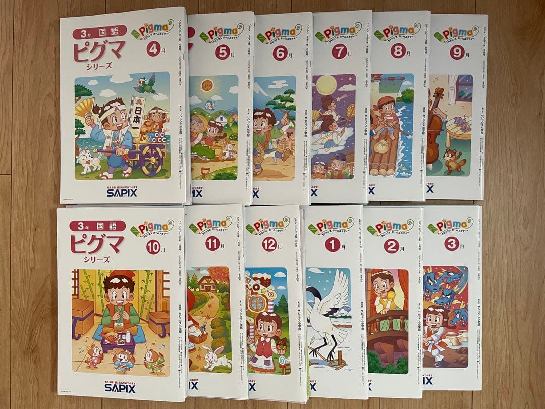 サピックス　ピグマキッズ　3年生　1年分セット