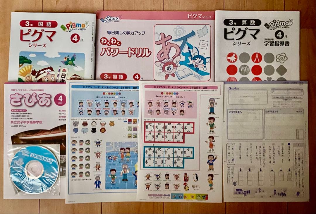 サピックス　ピグマキッズ　3年生　1年分セット