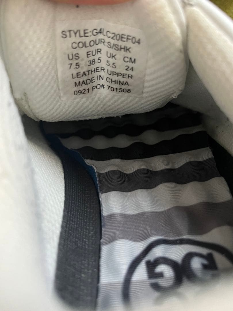 【hana】ゴルフシューズ ホワイト/シルバー【ジーフォア】