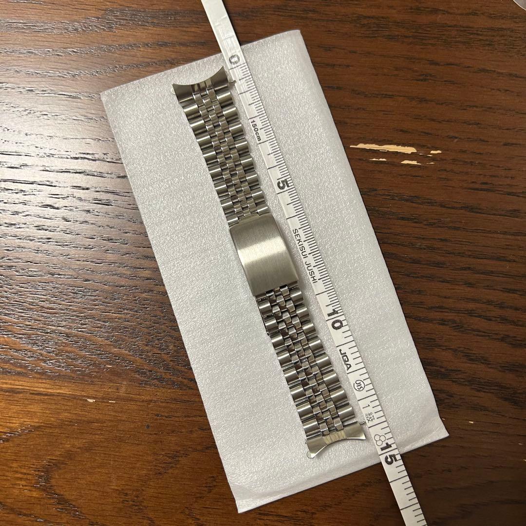 【新品未使用】ジュビリーブレス　時計　ベルト　ステンレススチールシルバー20mm