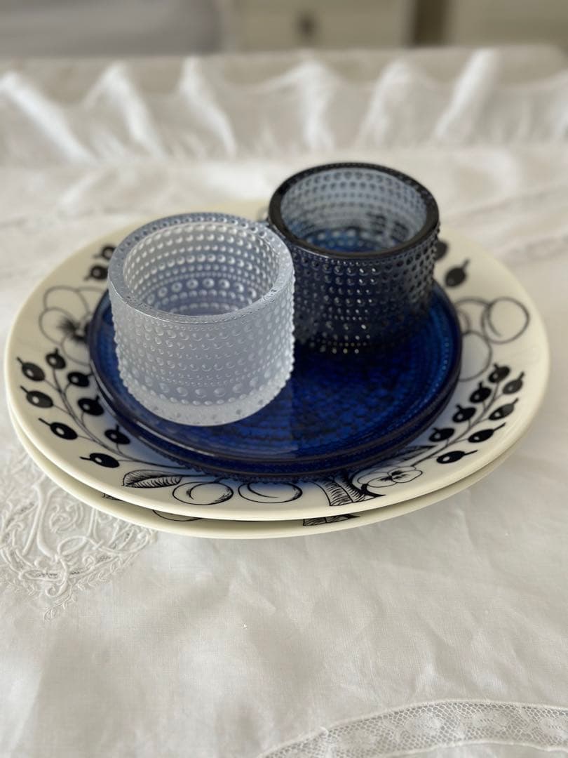 イッタラ　アラビア　カステヘルミ　プレート　キャンドルホルダー