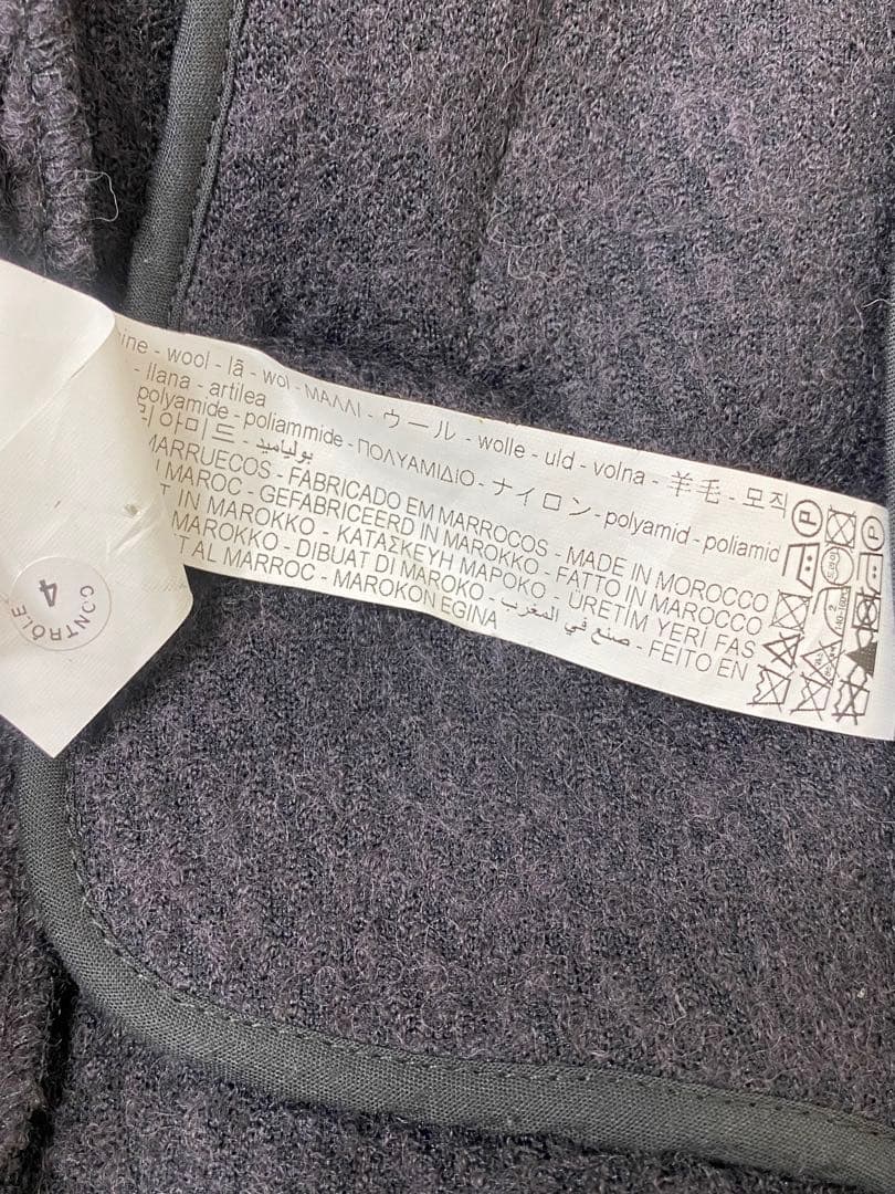 9389. ZARA マキシ丈 ケープコート 羊毛 金ボタン ダブル