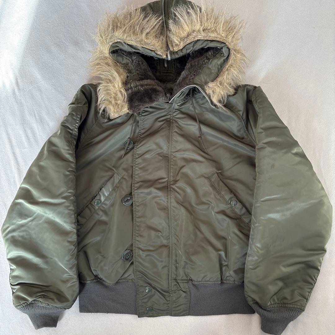 ALPHA アルファ　n2b アメリカ製　80s 90s カーキ　オリーブ