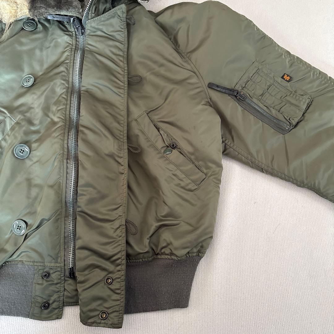 ALPHA アルファ　n2b アメリカ製　80s 90s カーキ　オリーブ