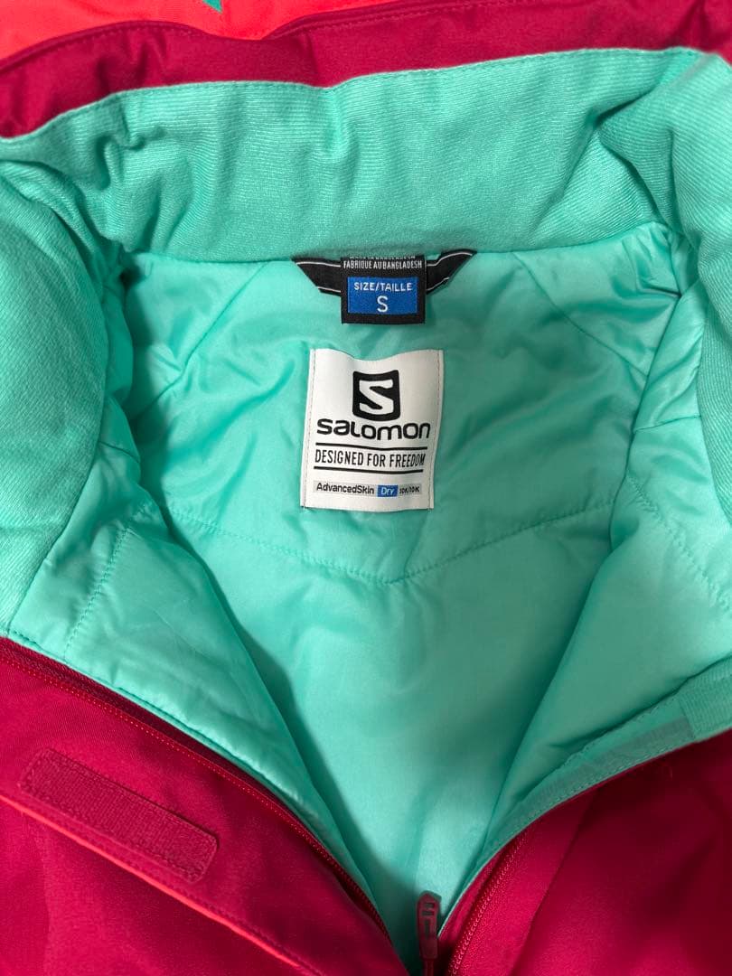 Salomon スキーウェアセット S 赤