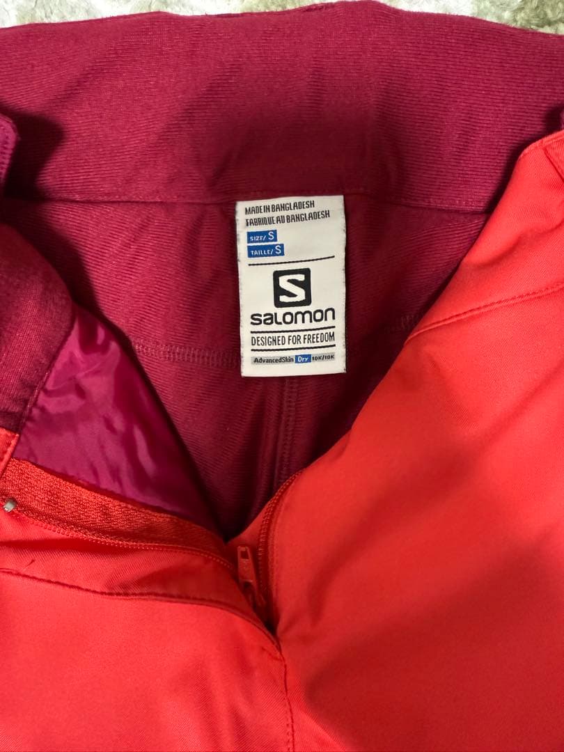 Salomon スキーウェアセット S 赤