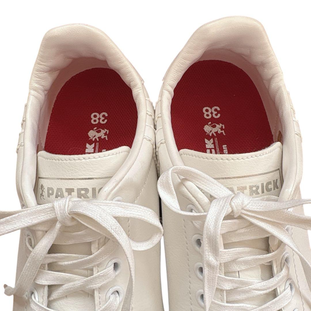 極美品✨ パトリック ロスモア （24㌢） ホワイト スニーカー PATRICK