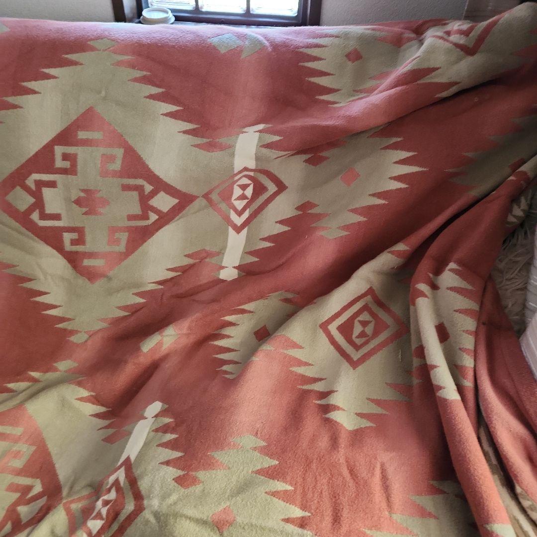 RALPHLAUREN  NATIVE大判コットンブランケット