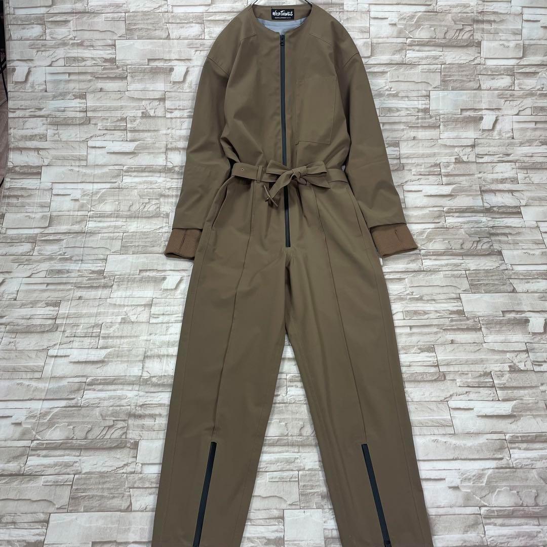 【美品】ワイルドシングス × ナガオヨシミ☆レイヤージャンプスーツ　ブラウン　M