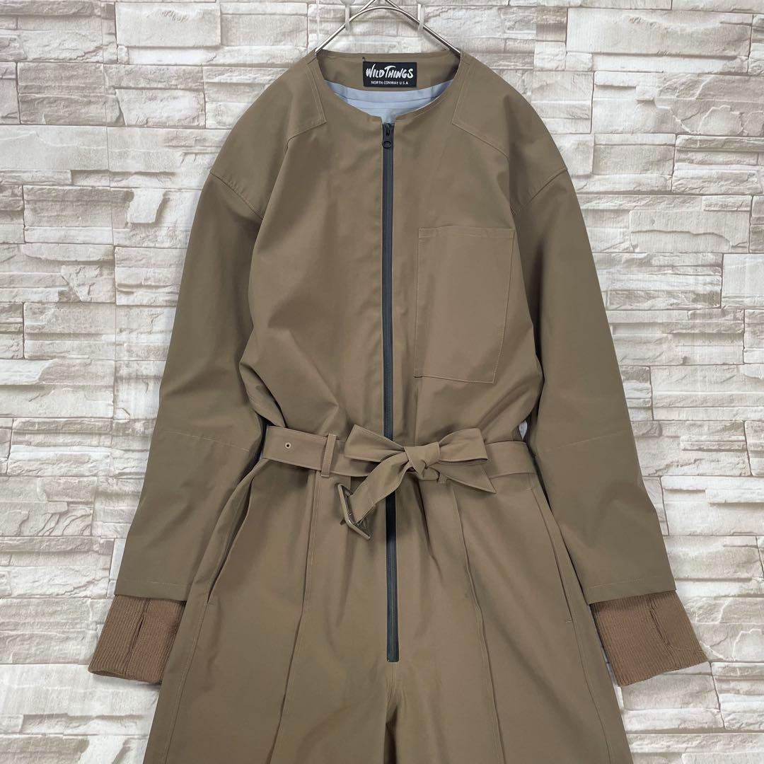 【美品】ワイルドシングス × ナガオヨシミ☆レイヤージャンプスーツ　ブラウン　M