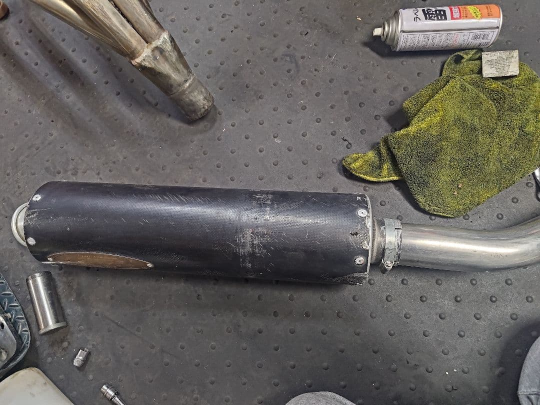 zrx400 取付可能！asahina racing　フルエキゾーストマフラー