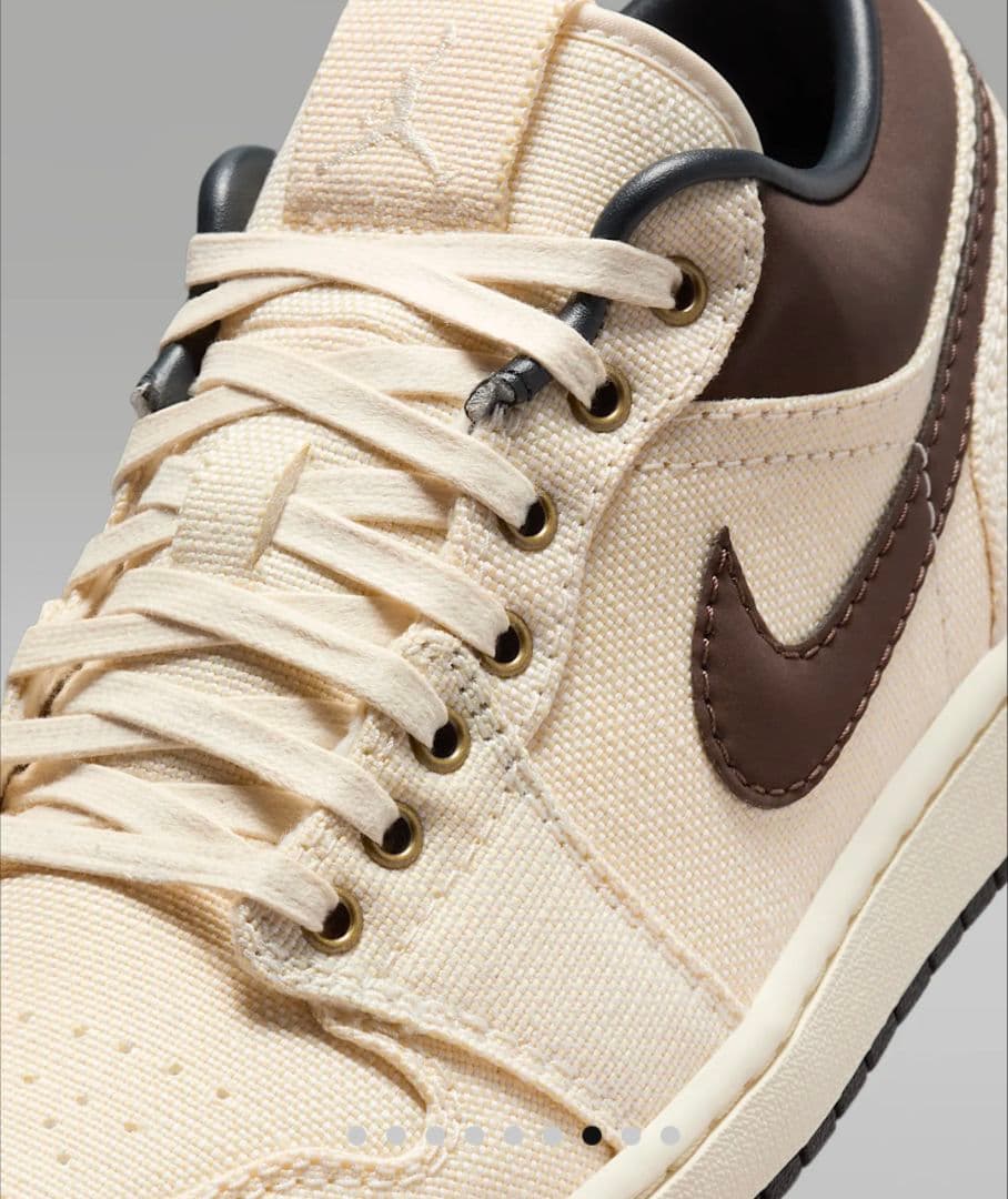 Nike Air Jordan 1 Low プレミアム アイボリー/ブラウン