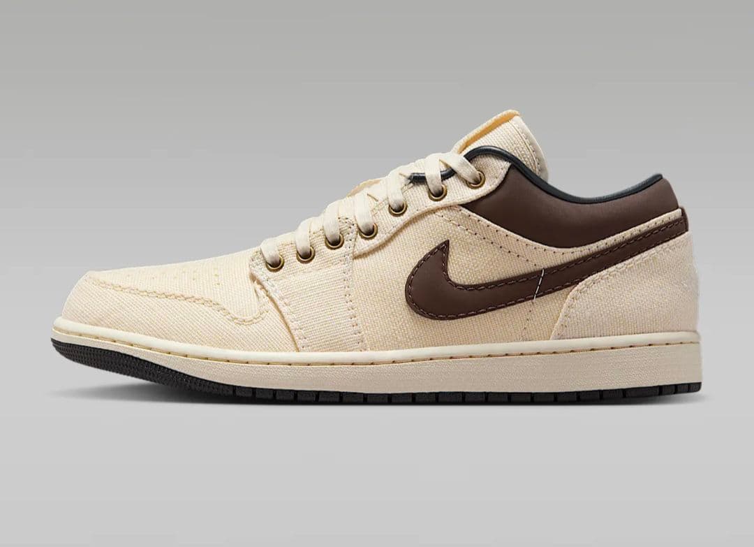 Nike Air Jordan 1 Low プレミアム アイボリー/ブラウン