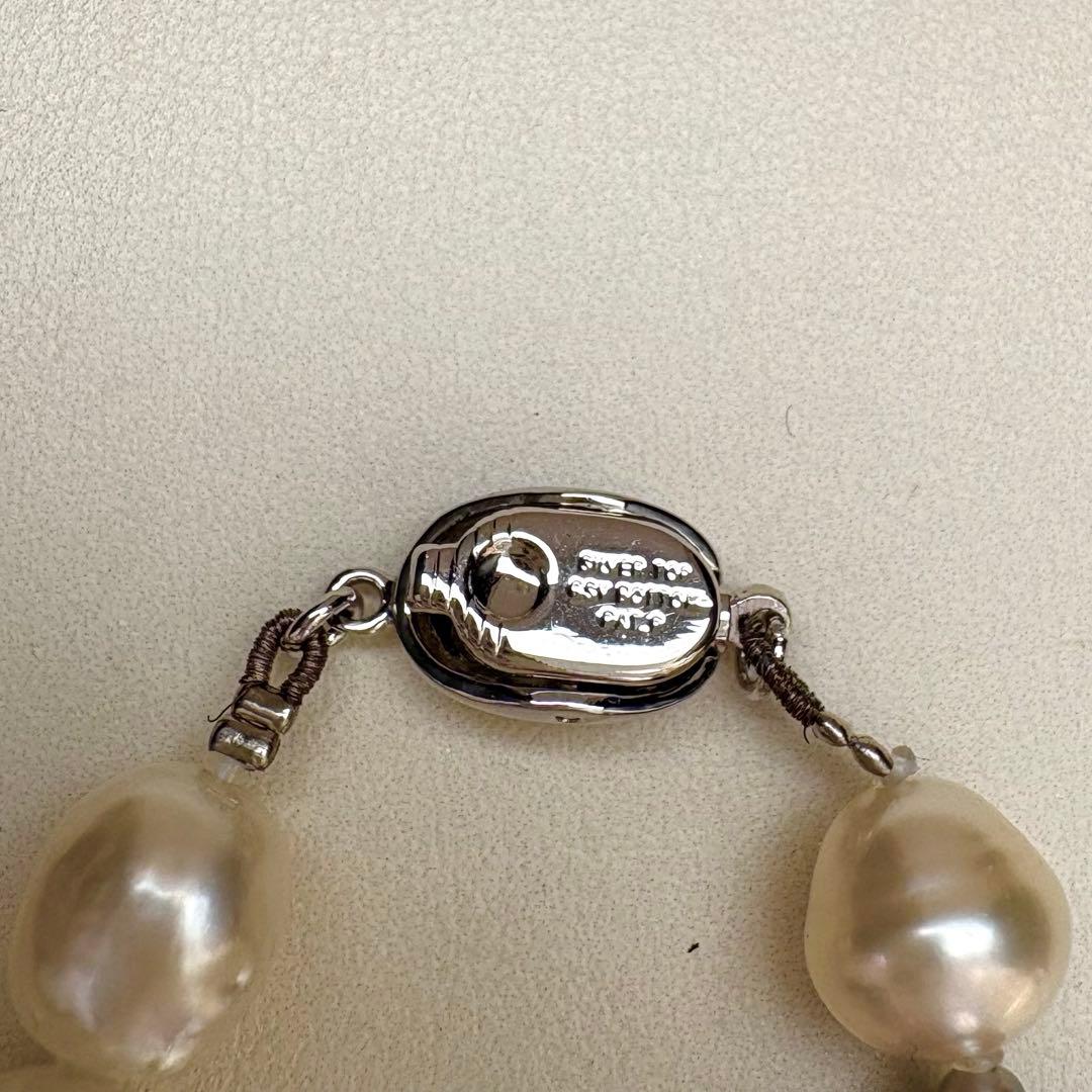 照り最強◎黒蝶・白蝶真珠 マルチカラー ネックレス 10.4-15.1mm