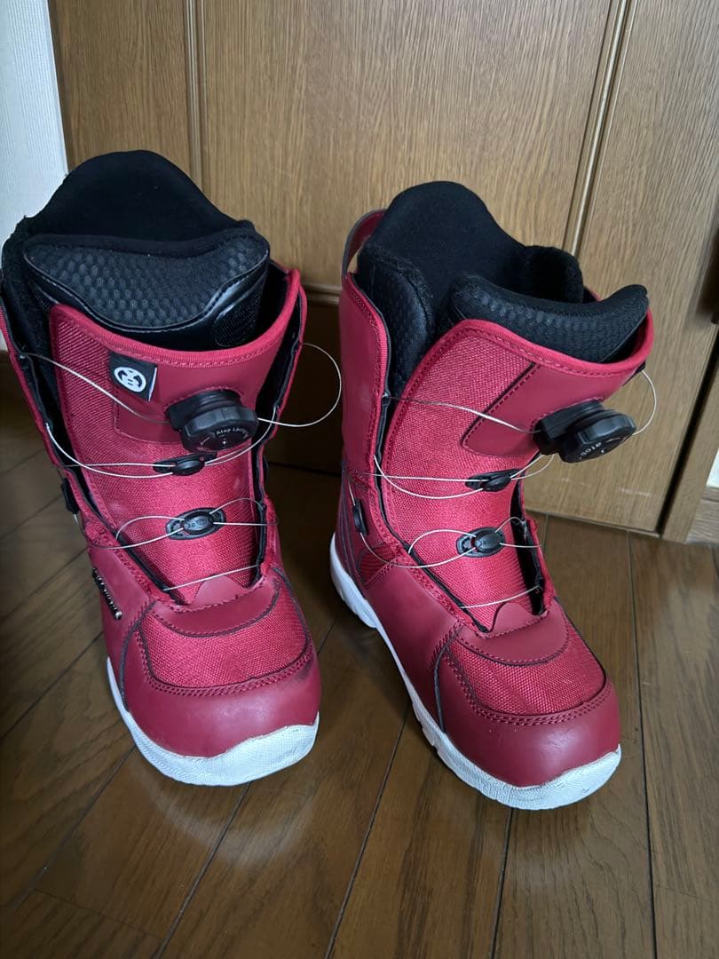 Flavor 女性用スノーボードブーツ レッド
