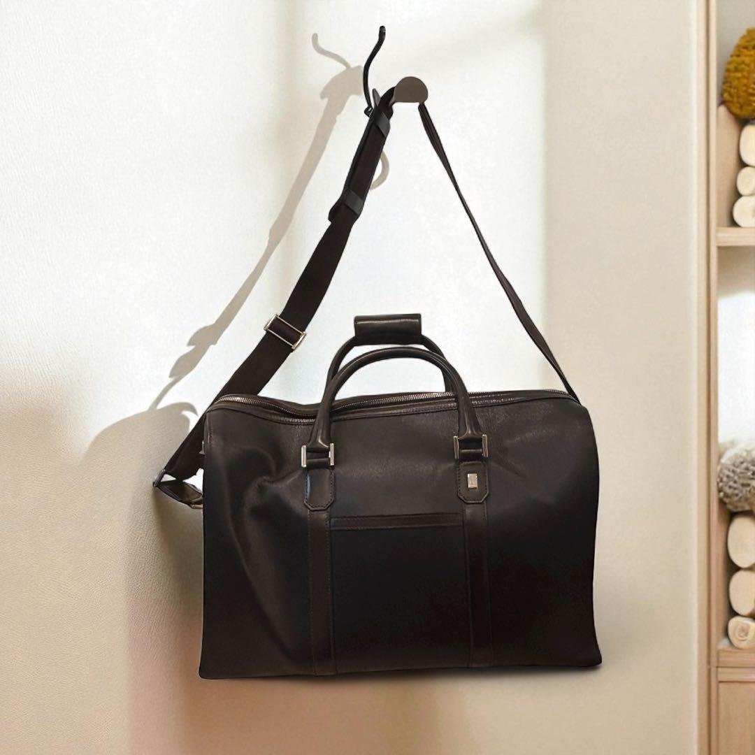 ダンヒル　2way レザー　ボストン　バック　W44H31D18